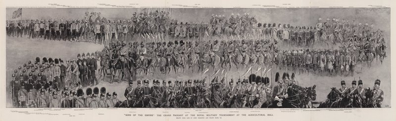 Sons of the Empire, Grand Pageant vid Royal Military Tournament i Agricultural Hall av John Charlton