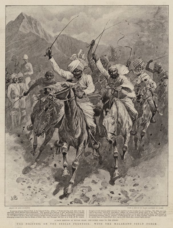 Striderna vid den indiska gränsen, med Malakand Field Force av John Charlton