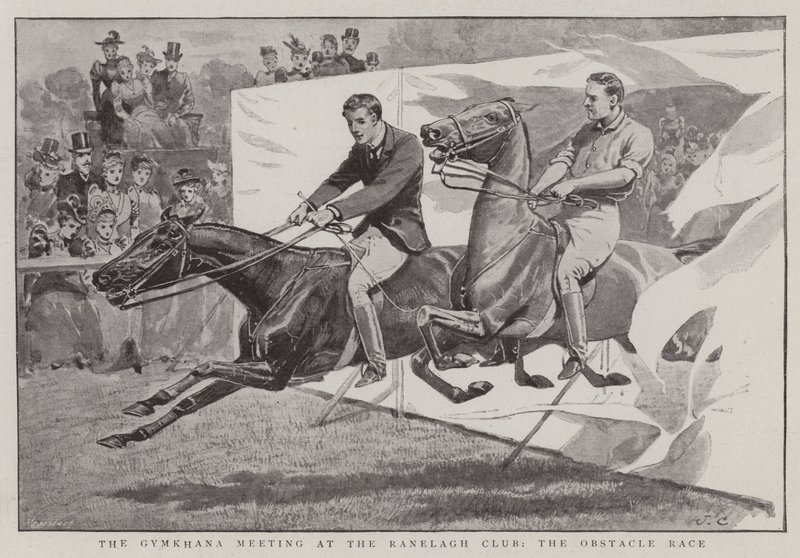 Gymkhanaträffen på Ranelaghklubben, Hinderloppet av John Charlton