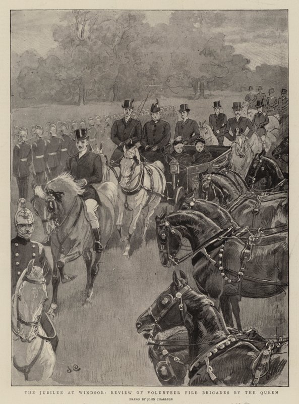 Jubileet i Windsor, Drottningens granskning av de frivilliga brandkårerna av John Charlton