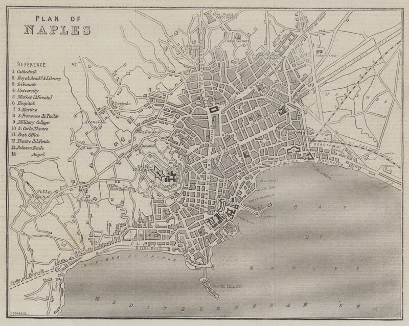 Plan av Neapel av John Dower