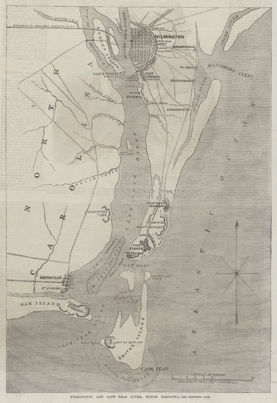 Wilmington och Cape Fear River, North Carolina av John Dower