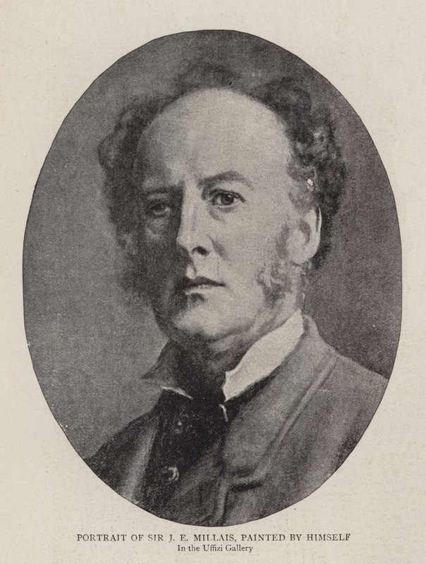 Porträtt av Sir J E Millais, målat av honom själv av John Everett Millais