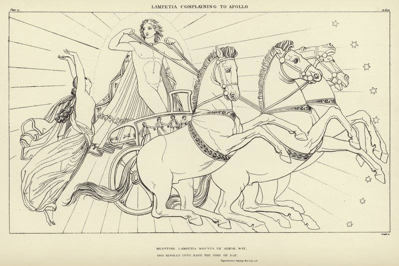 Lampetia klagar till Apollo av John Flaxman