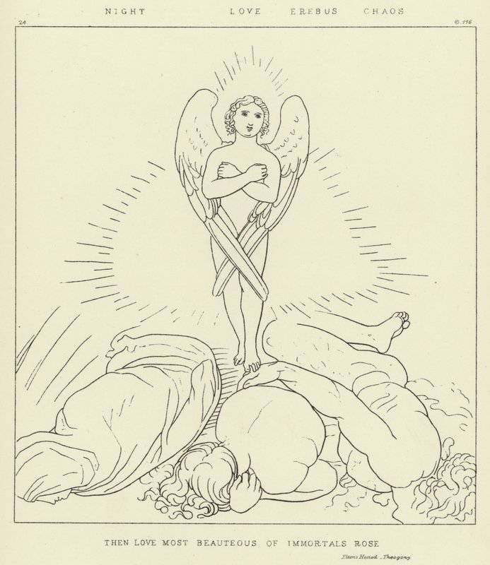 Natt, Kärlek, Erebus, Kaos av John Flaxman