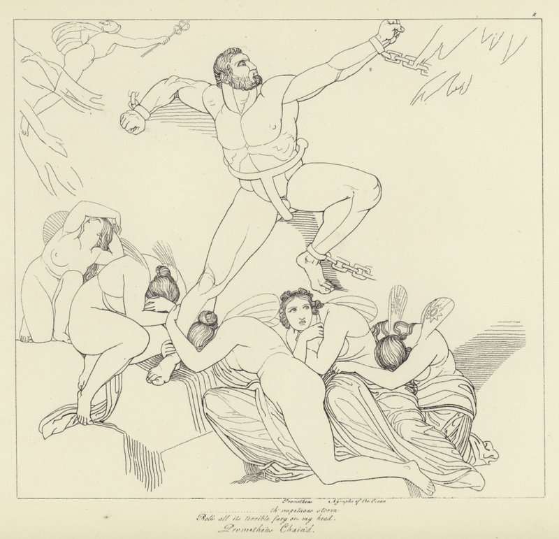Prometheus kedjad av John Flaxman