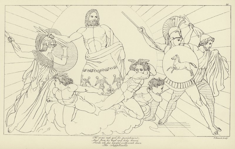 De bönhörande av John Flaxman