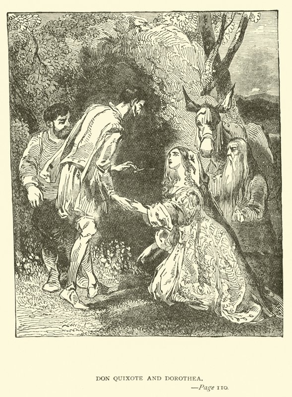 Don Quijote och Dorothea av John Gilbert