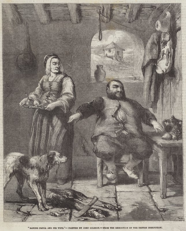 Sancho Panza och hans fru av John Gilbert