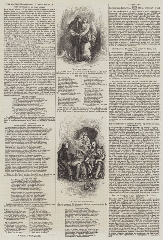 Charles Mackays samlade sånger av John Gilbert