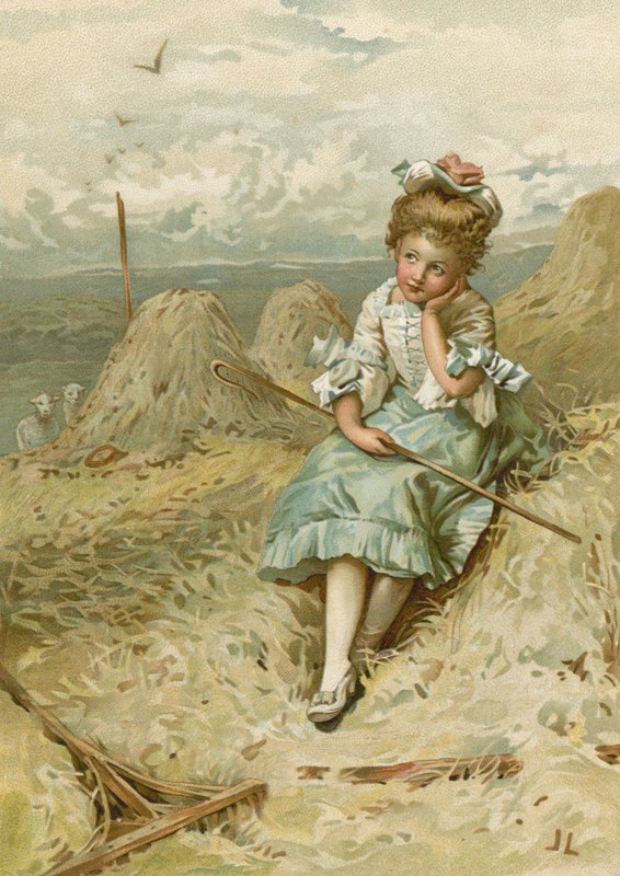 Little Bo-Peep (chromolitho) av John Lawson