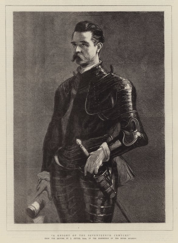 En riddare av det sjuttonde århundradet av John Pettie
