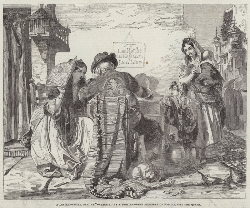 En brevskrivare, Sevilla av John Phillip