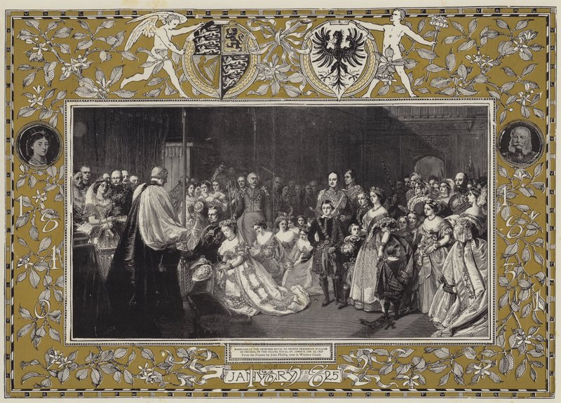 Princess Royals äktenskap med prins Fredrik William av Preussen, i Chapel Royal, St James
