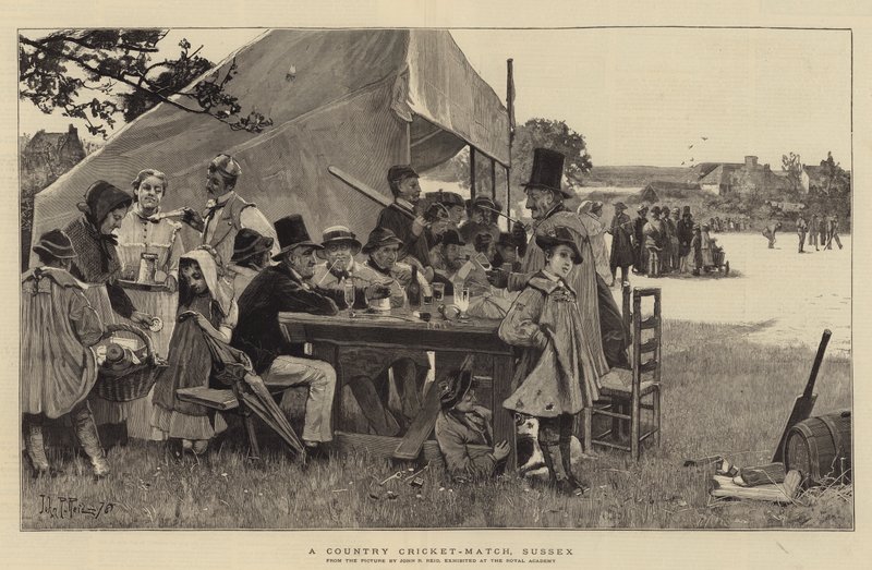 En Country Cricket-match, Sussex av John Robertson Reid