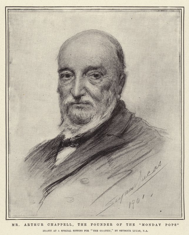 Mr Arthur Chappell, grundaren av Monday Pops av John Seymour Lucas