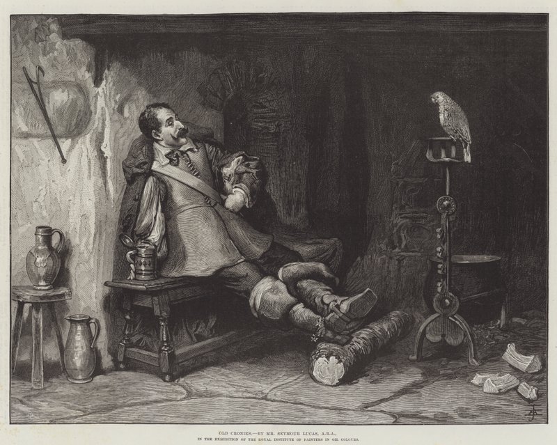 Gamla kumpaner av John Seymour Lucas