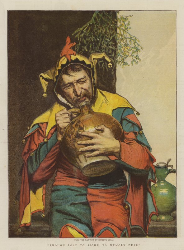 Fast förlorade i synen, till minne kära (chromolitho) av John Seymour Lucas