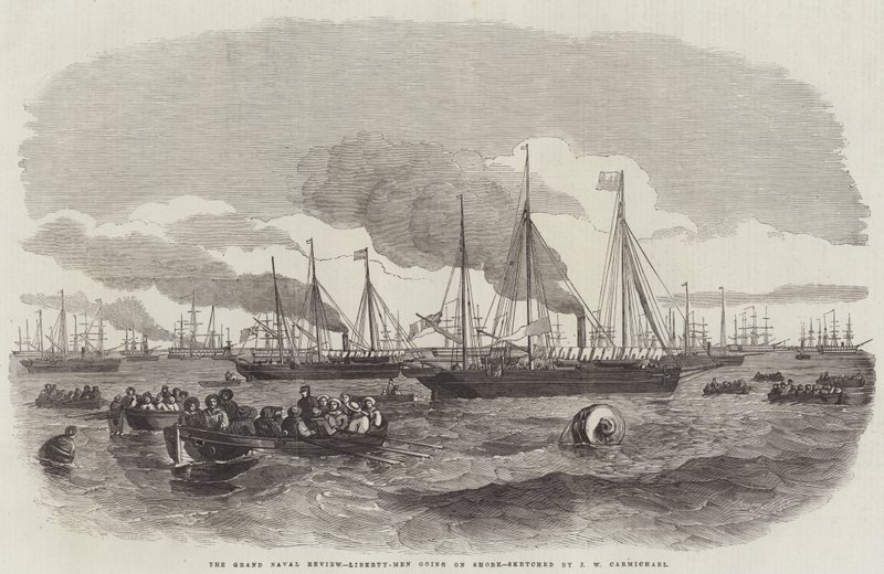 The Grand Naval Review, Frihetsmän som går i land av John Wilson Carmichael