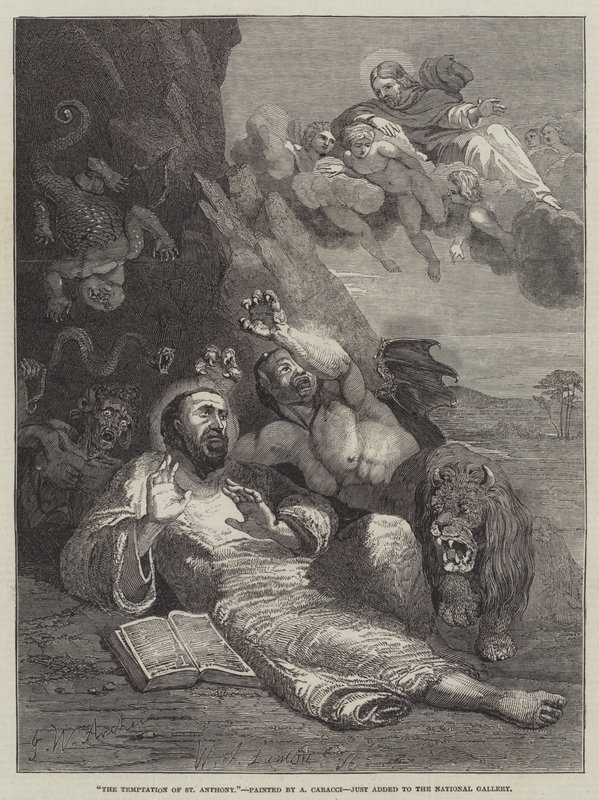 Frestelsen av Sankt Antonius av John Wykeham Archer