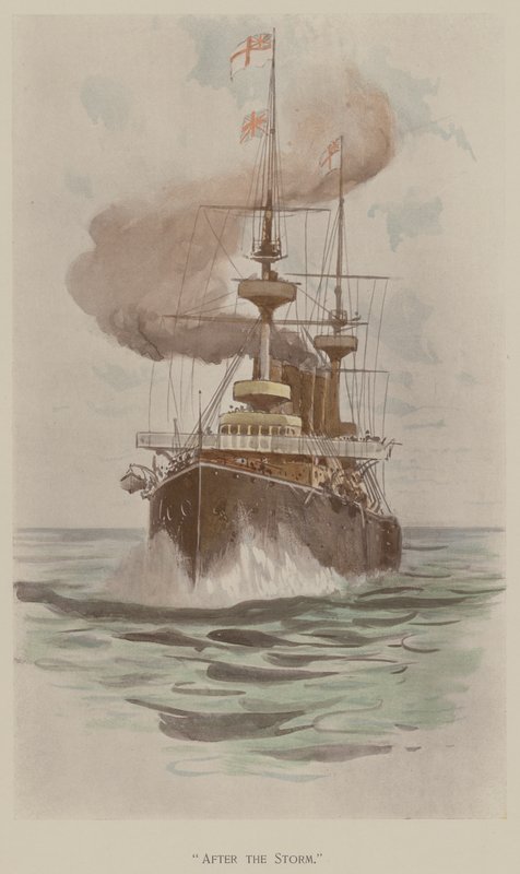 Efter stormen (färg litho) av John (after) Charlton