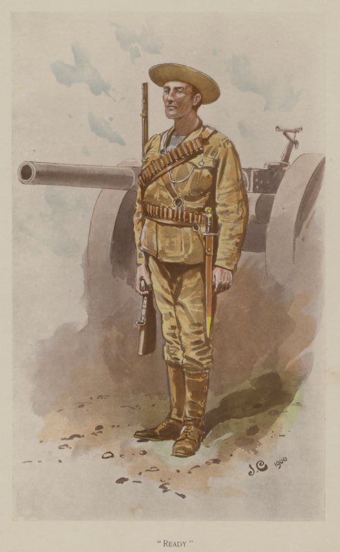 Klar (färg litho) av John (after) Charlton