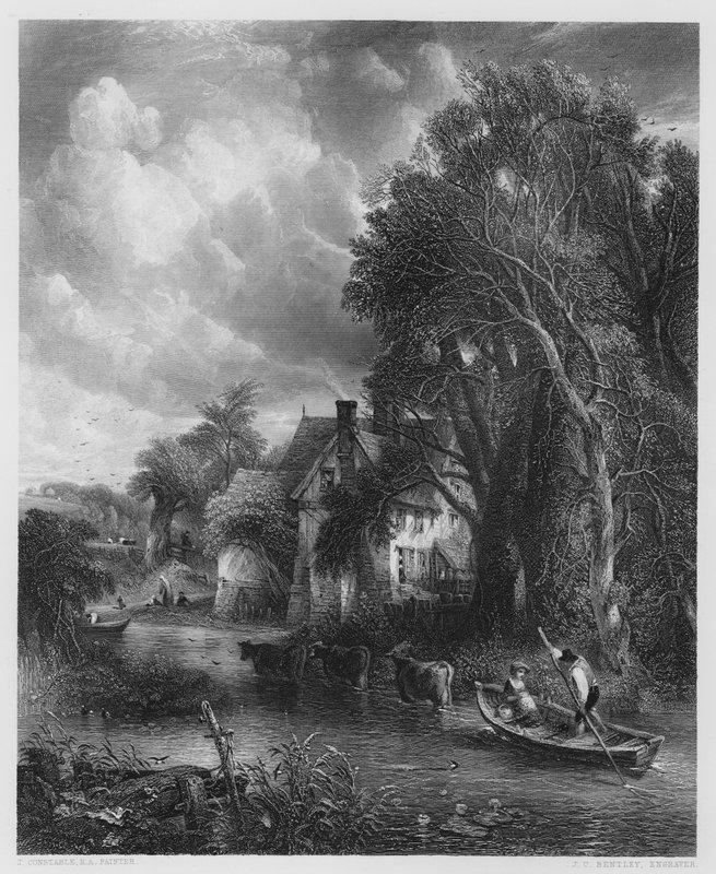 The Valley Farm, från bilden i Vernon Gallery (gravyr) av John (after) Constable