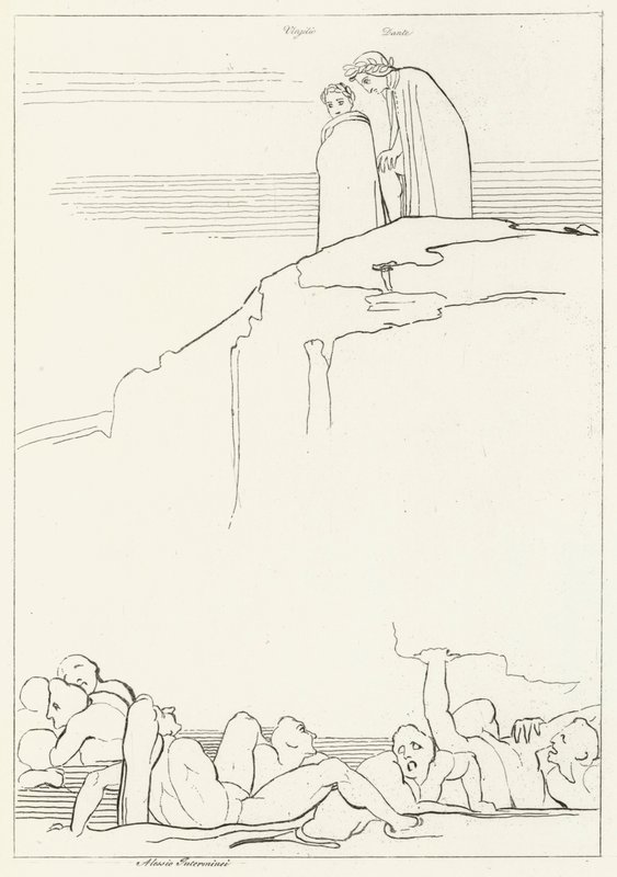 Malebolgia, Inferno, Canto 18 (gravyr) av John (after) Flaxman