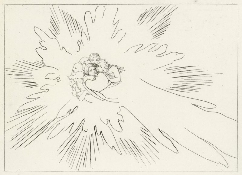 St Peter, Paradise, Canto 24 (gravyr) av John (after) Flaxman