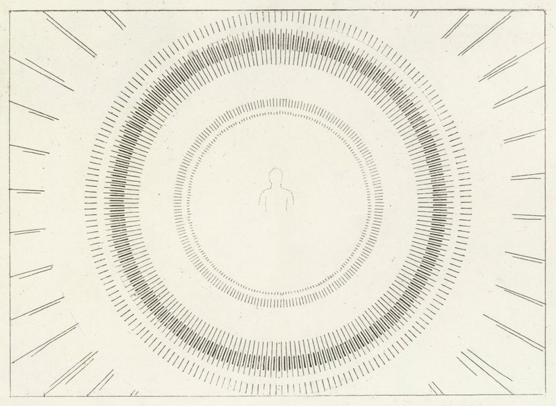 The Beatific Vision, Paradise, Canto 33 (gravyr) av John (after) Flaxman