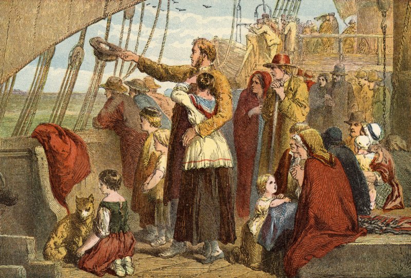 Sista synen av Old England (färgad gravyr) av John (after) Gilbert