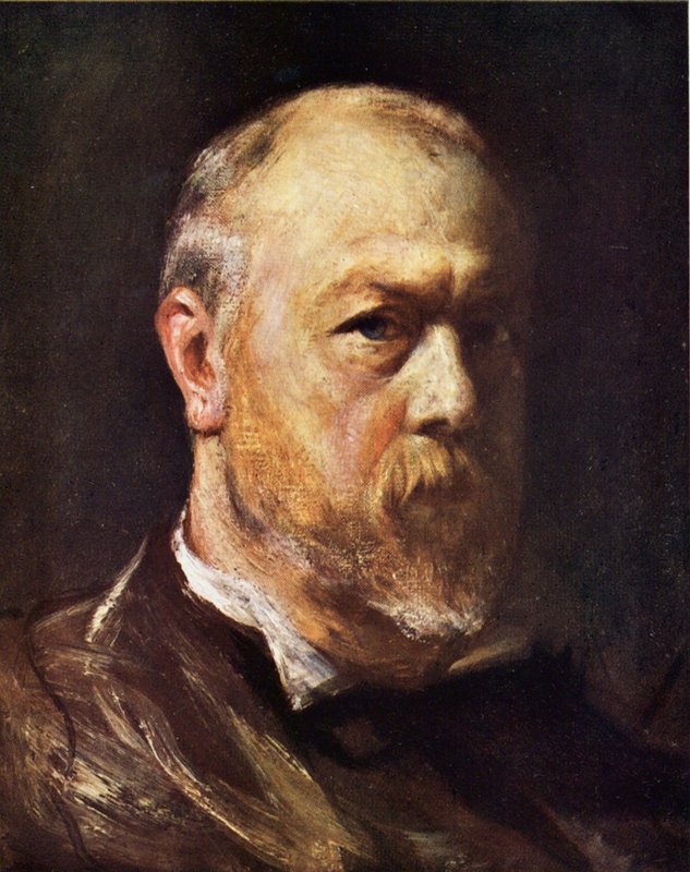 Porträtt av John Pettie av honom själv (färglitografi) av John (after) Pettie
