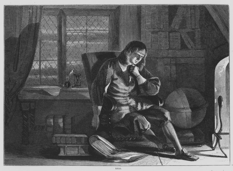 John Milton, Il Penseroso (gravyr) av John (after) Phillip