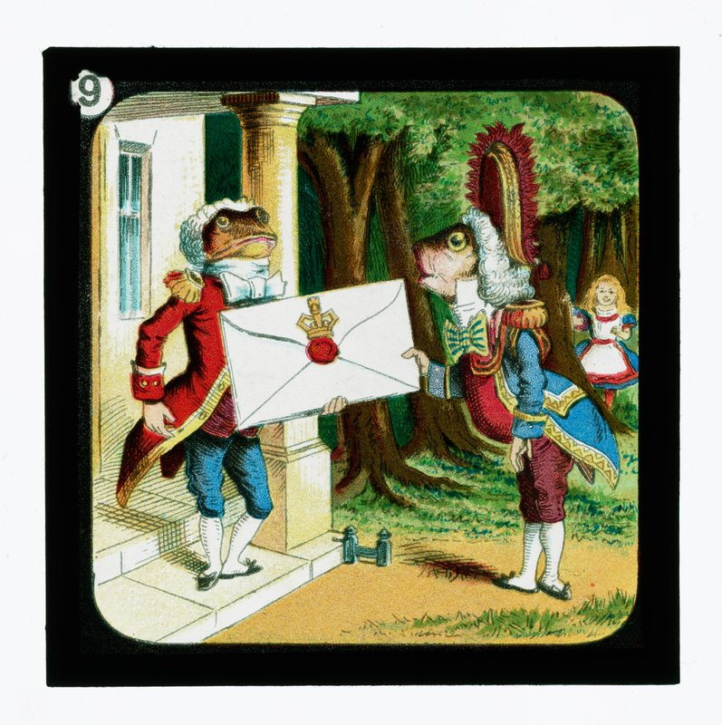 Alice i Underlandet, färgglada lyktor (lanternruta) av John (after) Tenniel