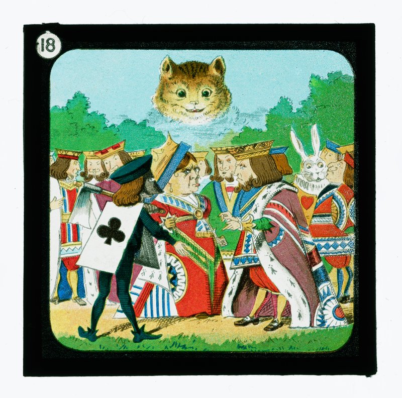 Alice i Underlandet, färgglada lyktor (lanternruta) av John (after) Tenniel