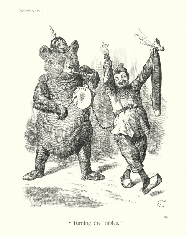 Sir John Tenniel tecknad serie: "Turning the Tables" (gravyr) av John (after) Tenniel