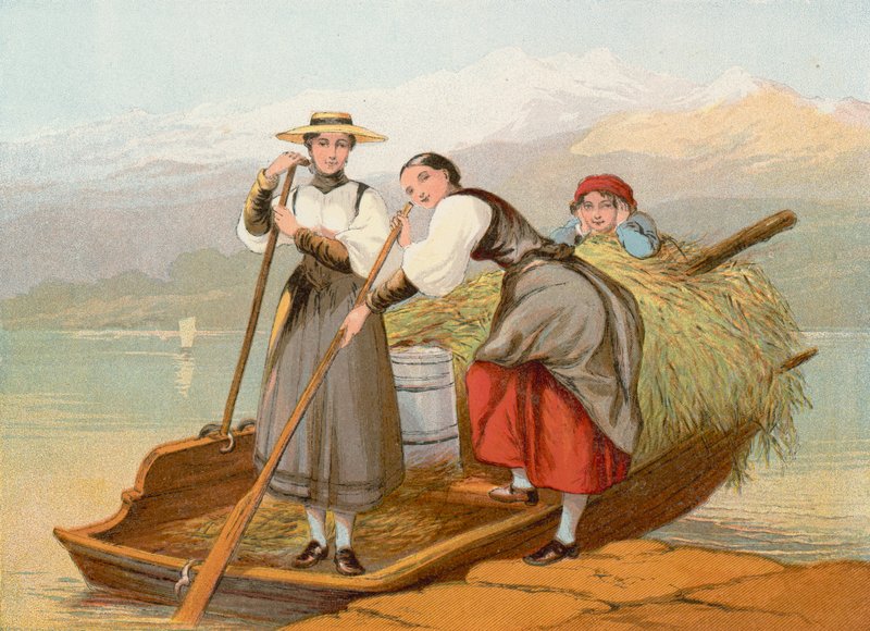 Hem från bergen, Schweiz av John Absolon