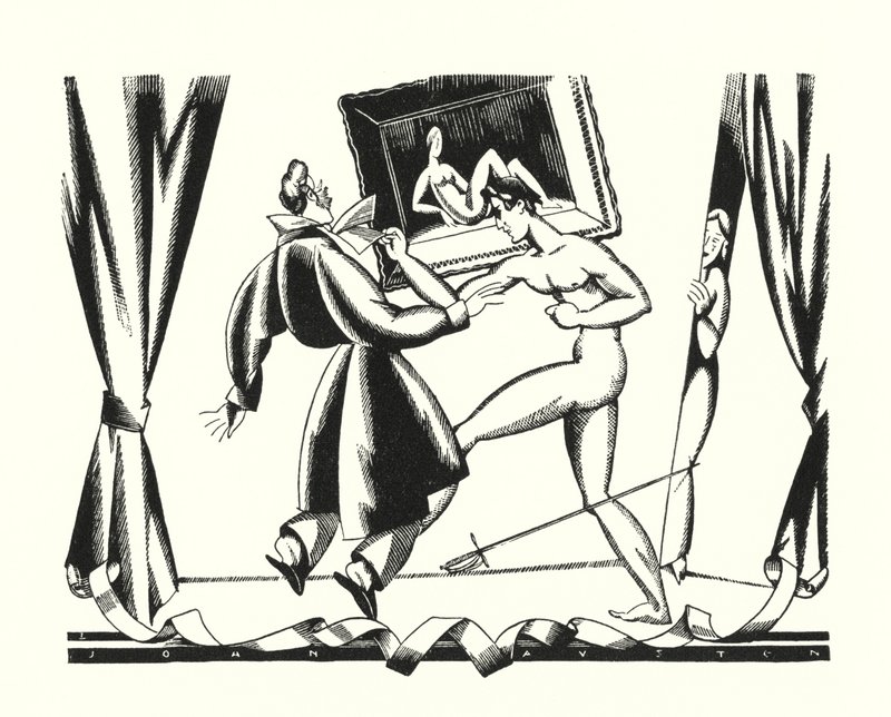 Illustration för Don Juan av Lord Byron (litho) av John Austen