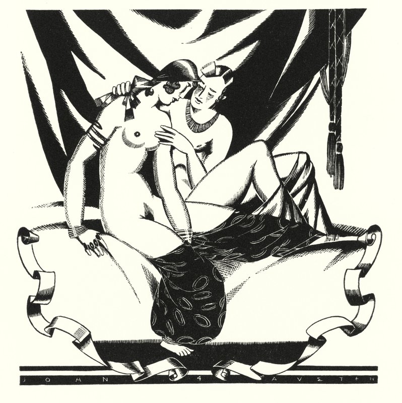 Illustration för Don Juan av Lord Byron (litho) av John Austen