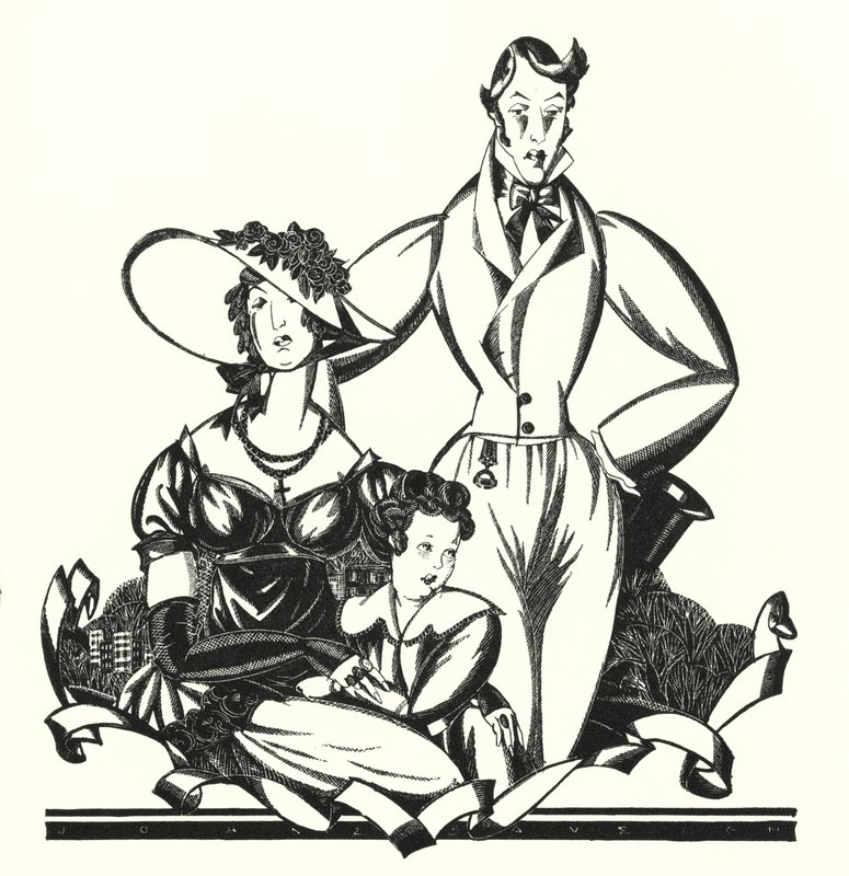 Illustration för Don Juan av Lord Byron (litho) av John Austen