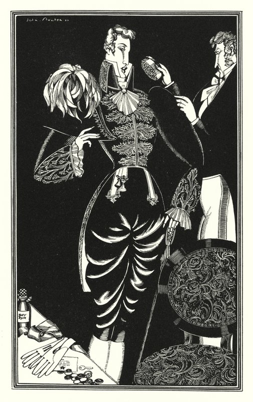 Illustration för Don Juan av Lord Byron: Tillverkad av ungdom, berömmelse och en arméskräddare (litho) av John Austen