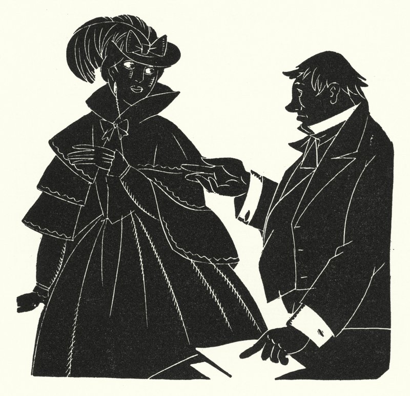 Illustration för Madame Bovary av Gustave Flaubert (litho) av John Austen