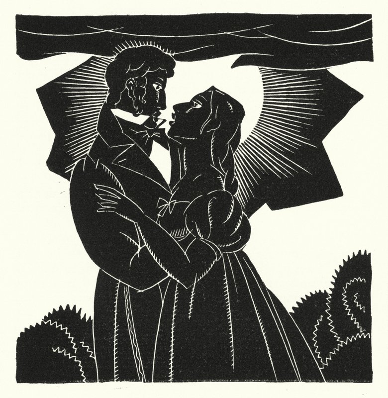 Illustration för Madame Bovary av Gustave Flaubert (litho) av John Austen