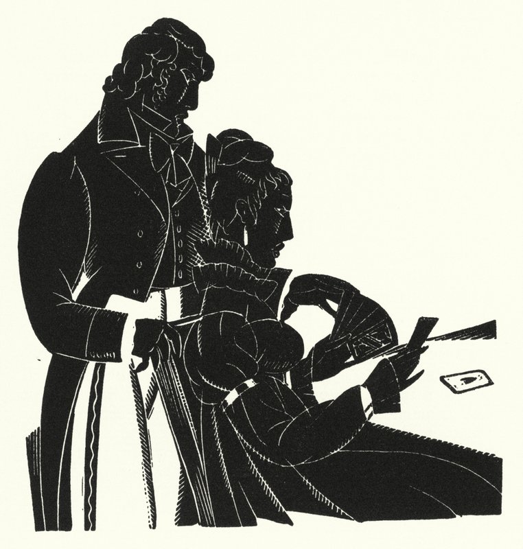 Illustration för Madame Bovary av Gustave Flaubert (litho) av John Austen