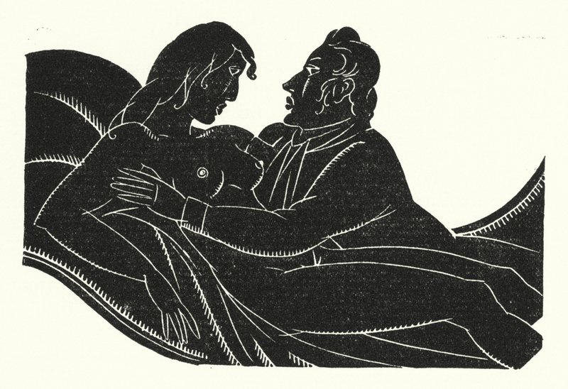 Illustration för Madame Bovary av Gustave Flaubert (litho) av John Austen
