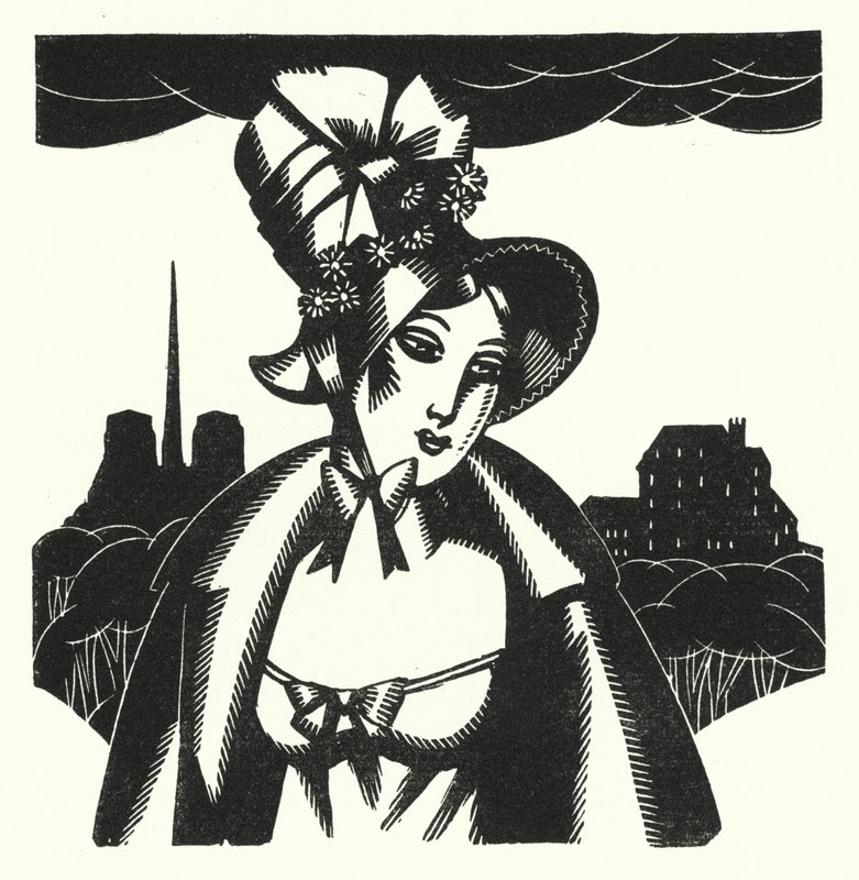 Illustration för Madame Bovary av Gustave Flaubert (litho) av John Austen