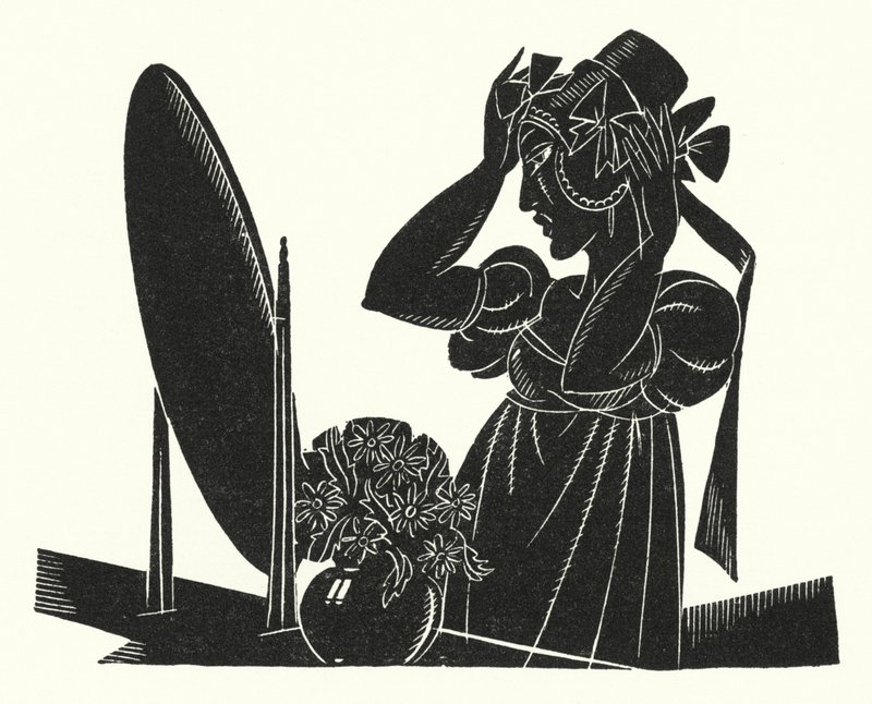 Illustration för Madame Bovary av Gustave Flaubert (litho) av John Austen