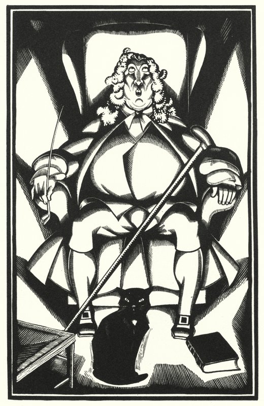 Illustration för Tristram Shandy av Laurence Sterne (litho) av John Austen