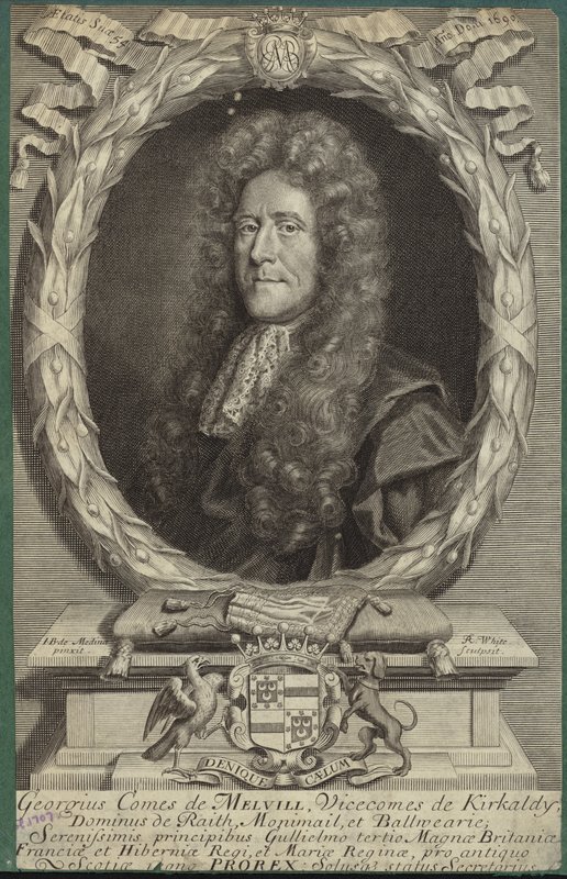 Porträtt av George Melville, greve av Melville av John Baptist de Medina