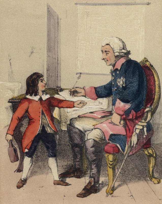 Fredrik den store och hans brorson av John Callcott Horsley